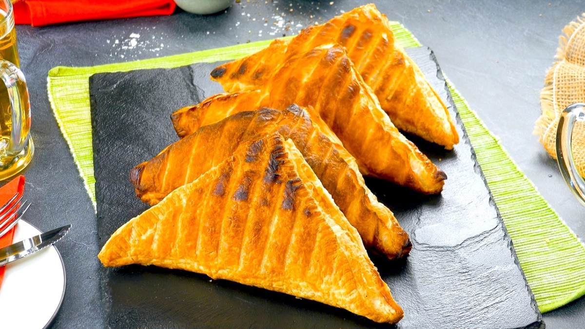4 exquisitos hojaldres rellenos a la parrilla
