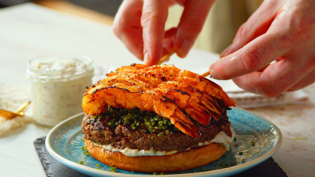 Hamburguesa «Surf and Turf»: puro sabor estadounidense