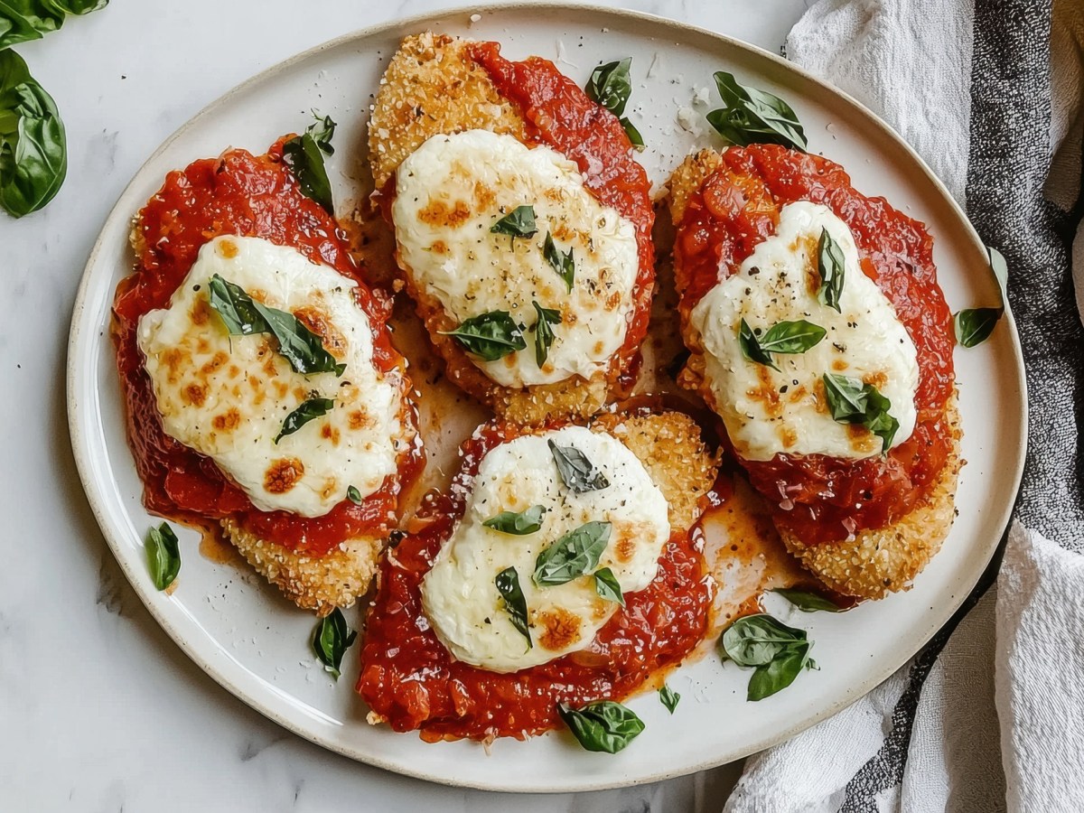 Milanesas de pollo gratinadas con tomate y mozzarella: sabrosas y mediterráneas