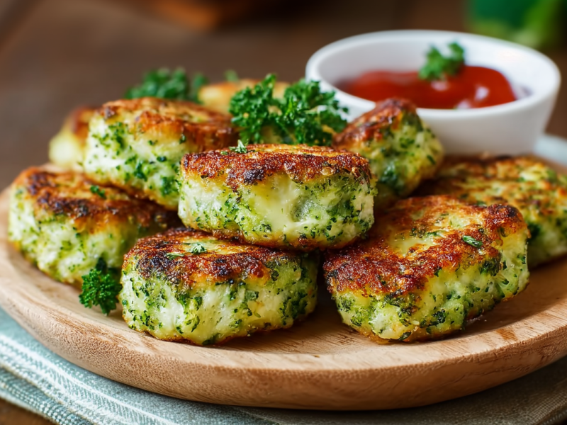 Nuggets de brócoli y queso: un bocadillo fácil para cualquier momento