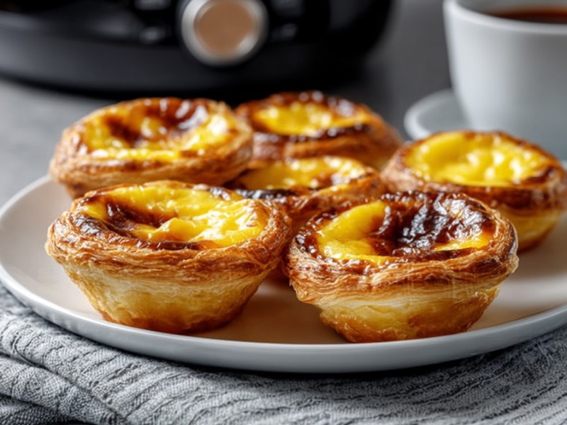 Pastel de nata en freidora de aire: ¡así de fácil!
