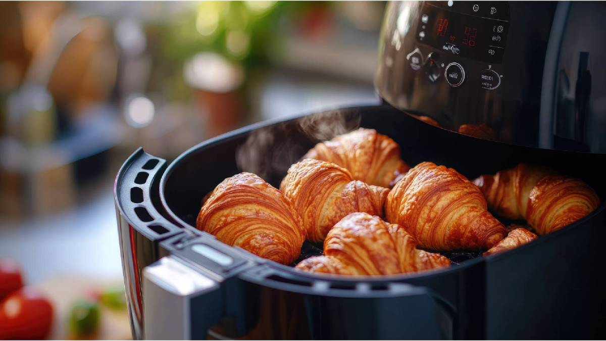 Croissants en la freidora de aire