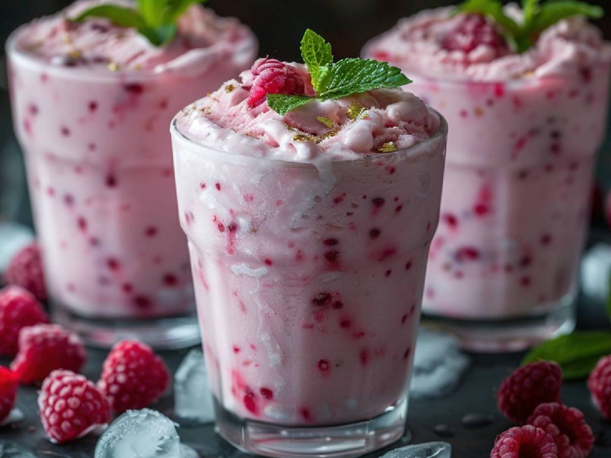 Los golosos adorarán este mousse rápido de frambuesa