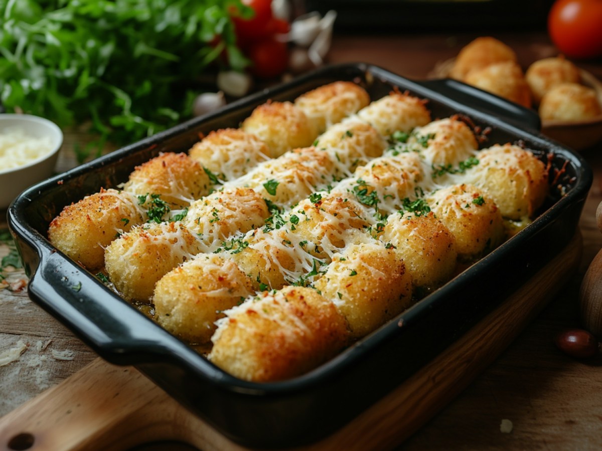 Tienes que probar este pastel de croquetas y carne molida